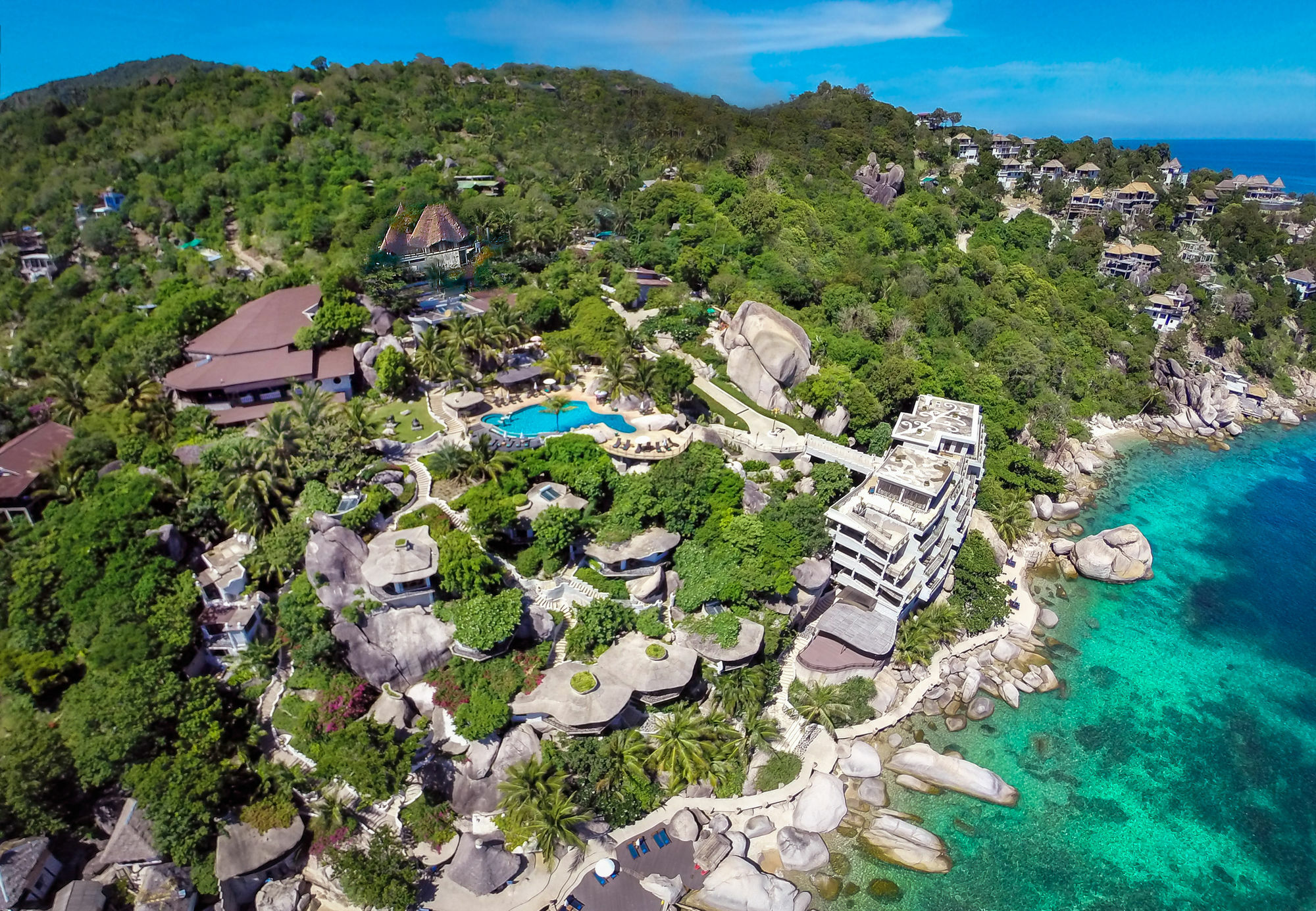 Jamahkiri Dive Resort & Spa Ko Tao Exterior foto Aerial view of the resort
