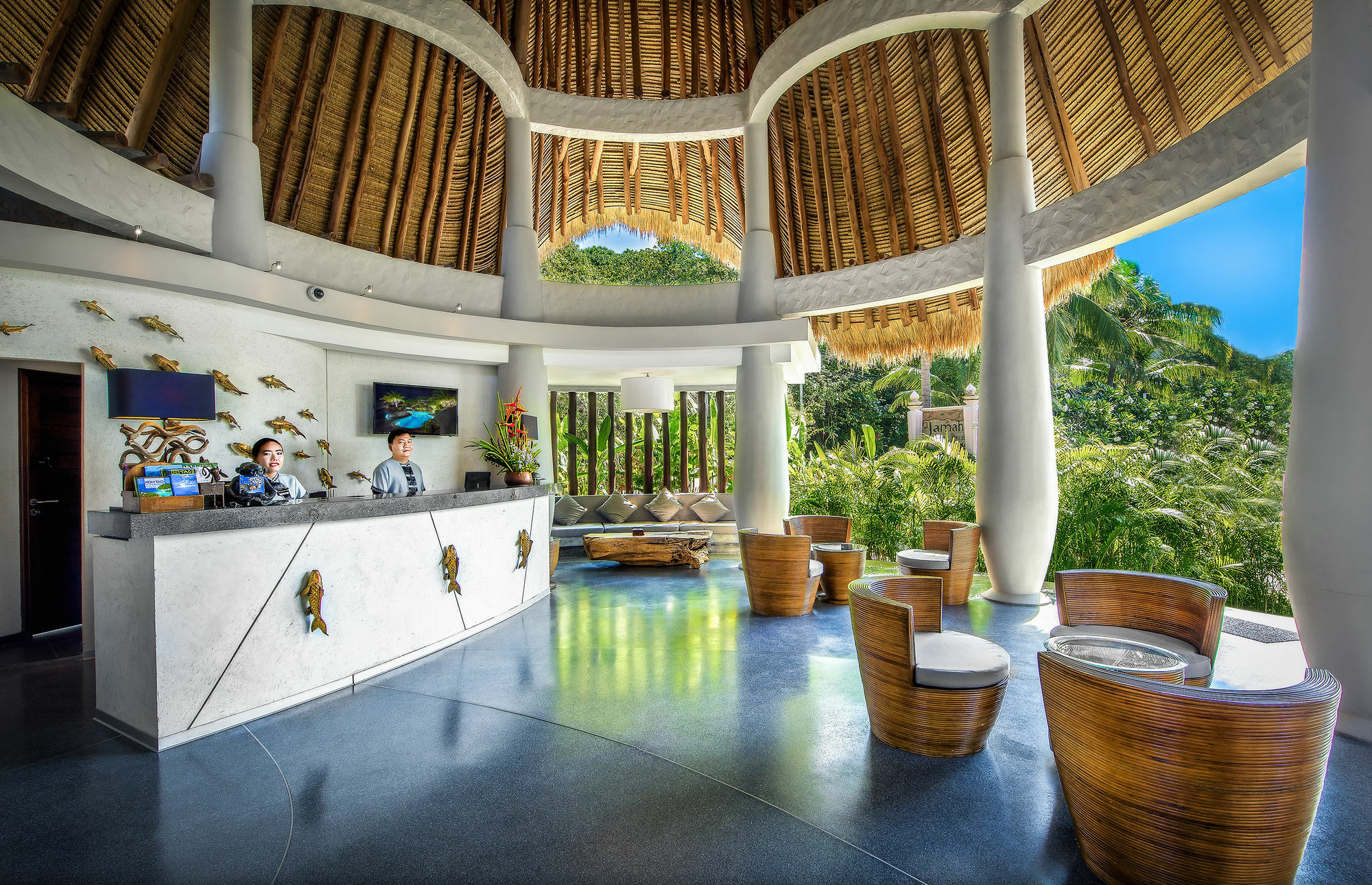 Jamahkiri Dive Resort & Spa Ko Tao Exterior foto The lobby at the resort